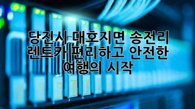 당진시 대호지면 송전리 렌트카: 편리하고 안전한 여행의 시작