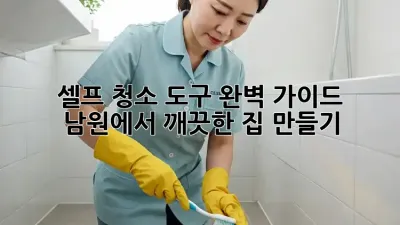 셀프 청소 도구 완벽 가이드: 남원에서 깨끗한 집 만들기
