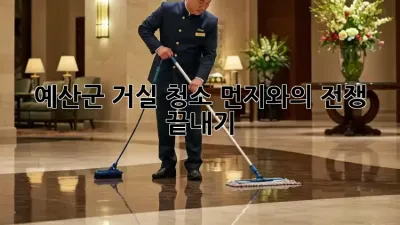 예산군 거실 청소: 먼지와의 전쟁 끝내기